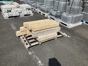 ベトナム錆　縁石　折れ品　25～140cm　のみぎり　17本